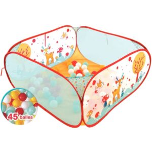 Aire de jeu pop-up lapin + 45 balles