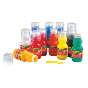Assortiment de 12 applicateurs de gouache liquide Spoty 70 ml 12 couleurs assorties