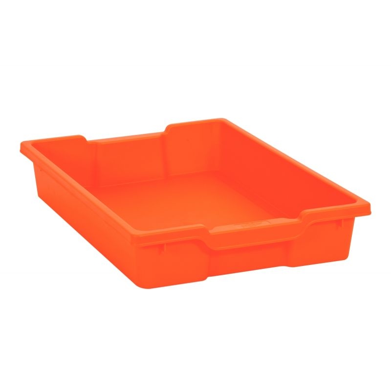 Bac en plastique petit modèle orange