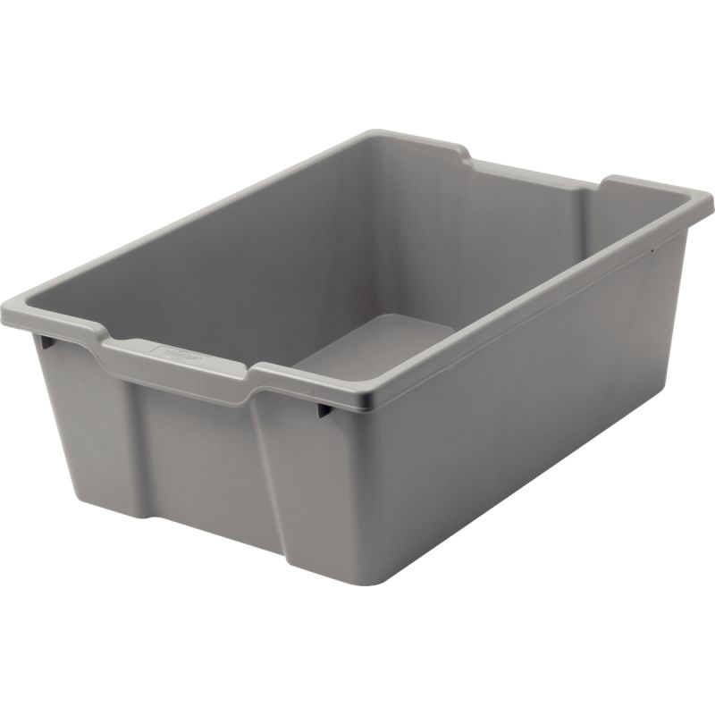 Bac plastique grand modèle gris