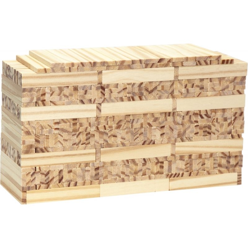 Baril de 500 planchettes en bois brut