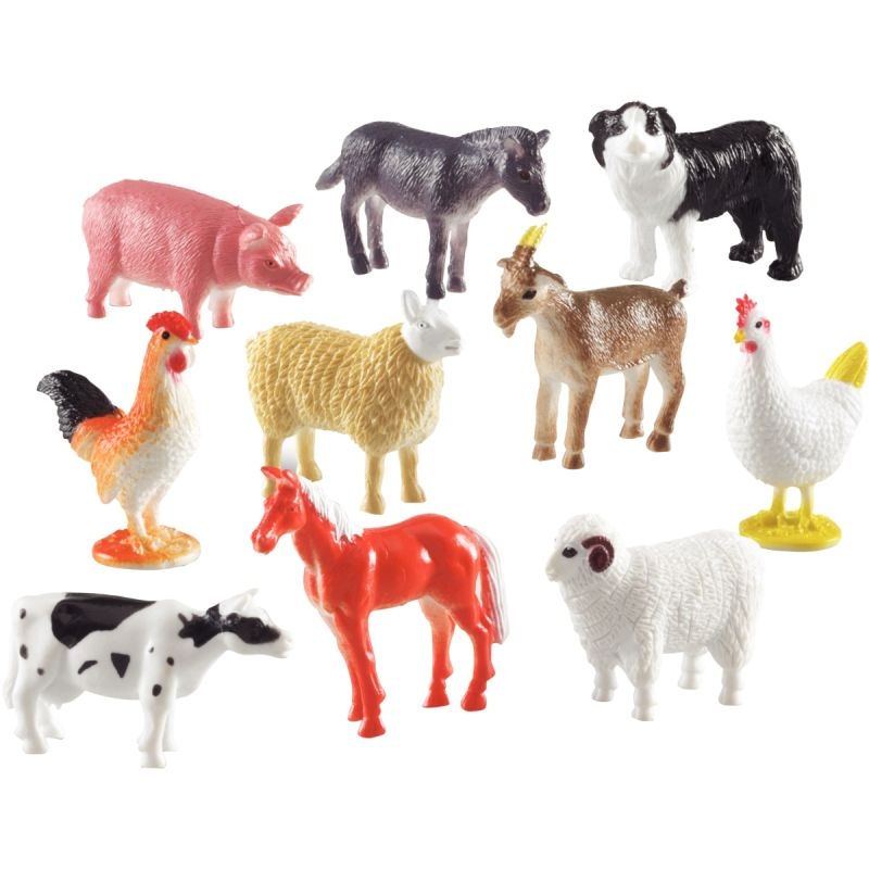 Baril les animaux de la ferme, figurines