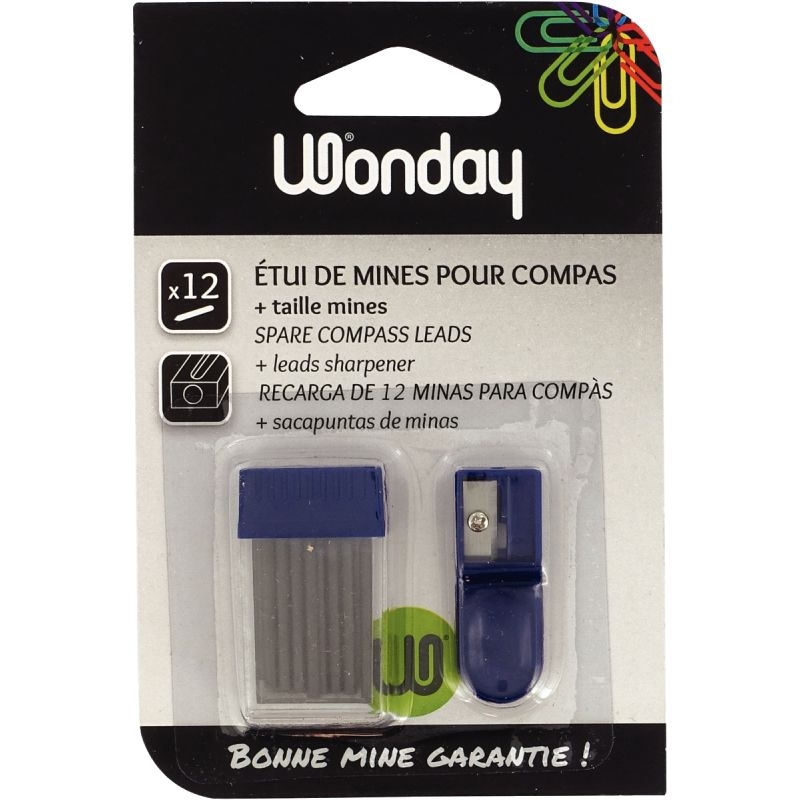 Blister de 12 mines pour compas + 1 taille-mine