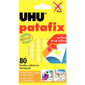 Blister de 80 pastilles adhésives PATAFIX jaune