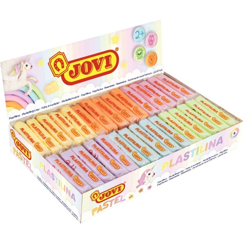 Boite 30 pains 50g plastilina  pastel