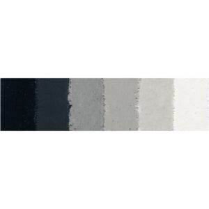 Boite de 12 pastels sec carre assorties camaieu de gris