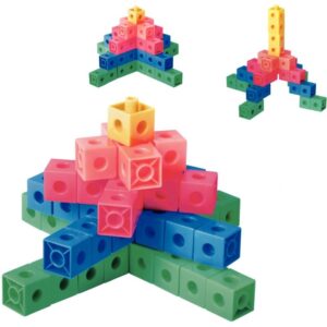 Boite de 24 fiches d’activités pour le jeu de construction cubes colorés