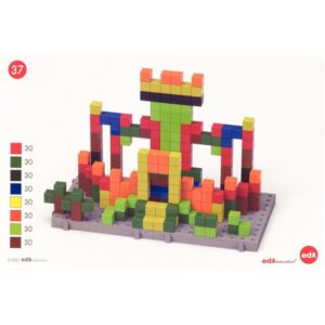 Boite de 240 mini cubes 3D 1 cm + 25 fiches