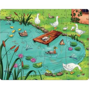 Boite de 3 puzzles progressifs, les animaux de la ferme