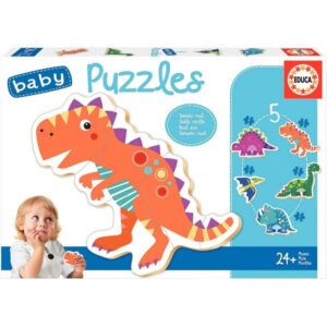 Boite de 5 baby puzzles contour, les dinosaures