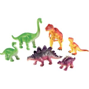 Boite de 6 jumbo dinosaures mamans et bébés