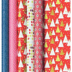 Boîte de 10 rouleaux de papier cadeau motifs assortis 2 x 0,70 m