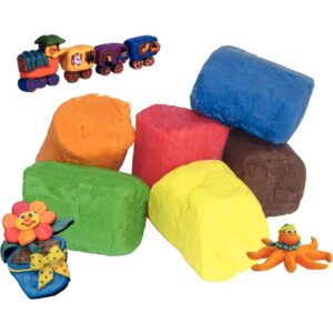 Boîte de 12 pains de 250 grammes de pâte à jouer couleurs vives assorties