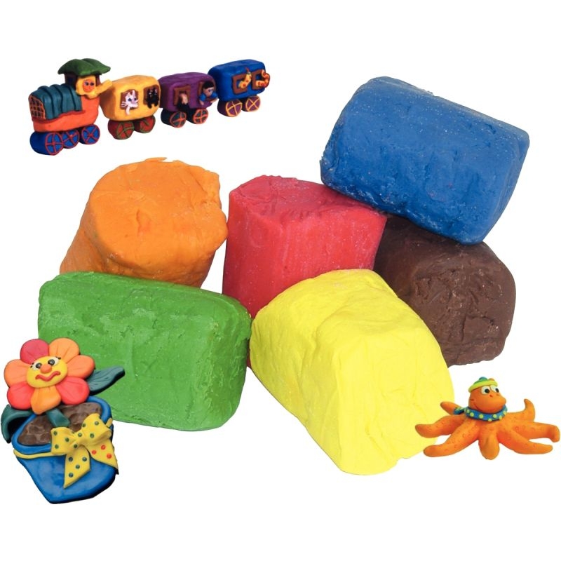Boîte de 12 pains de 250 grammes de pâte à jouer couleurs vives assorties