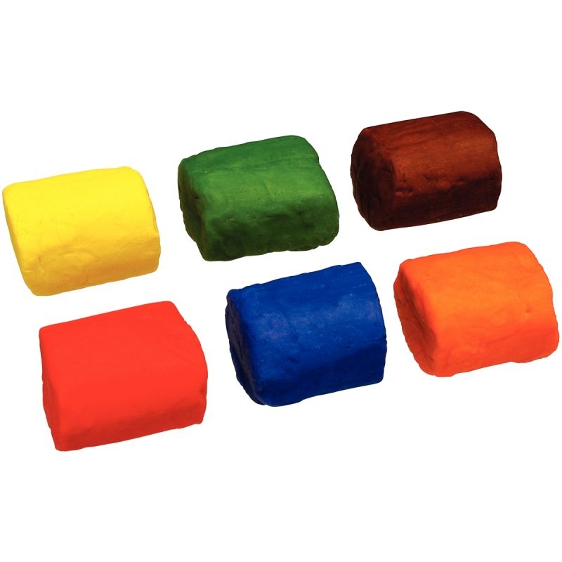 Boîte de 12 pains de 250 grammes de pâte à jouer couleurs vives assorties
