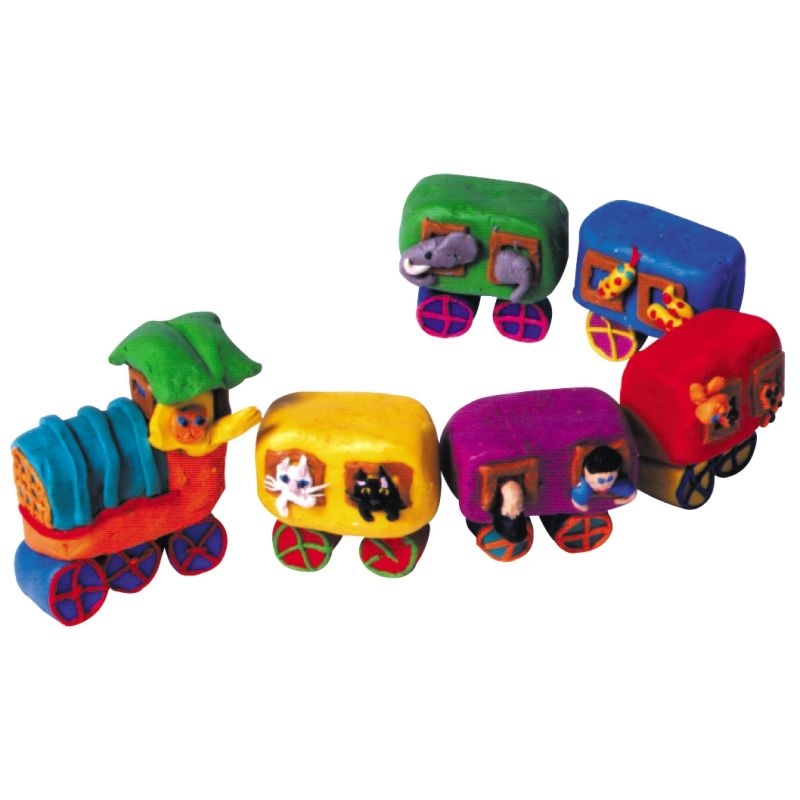 Boîte de 12 pains de 250 grammes de pâte à jouer couleurs vives assorties