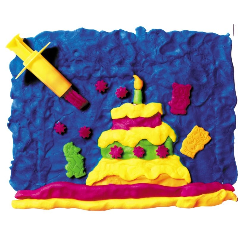 Boîte de 12 pains de 250 grammes de pâte à jouer couleurs vives assorties