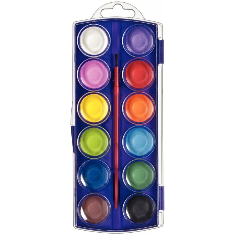Boîte de 12 pastilles de gouache Fluo Giotto