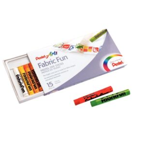 Boîte de 15 pastels pour tissus assortis