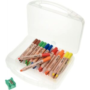 Boîte de 36 crayons de couleur edu first + 3 taille-crayons