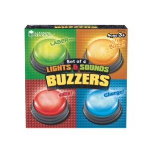 Boîte de 4 buzzers lumineux