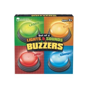 Boîte de 4 buzzers lumineux