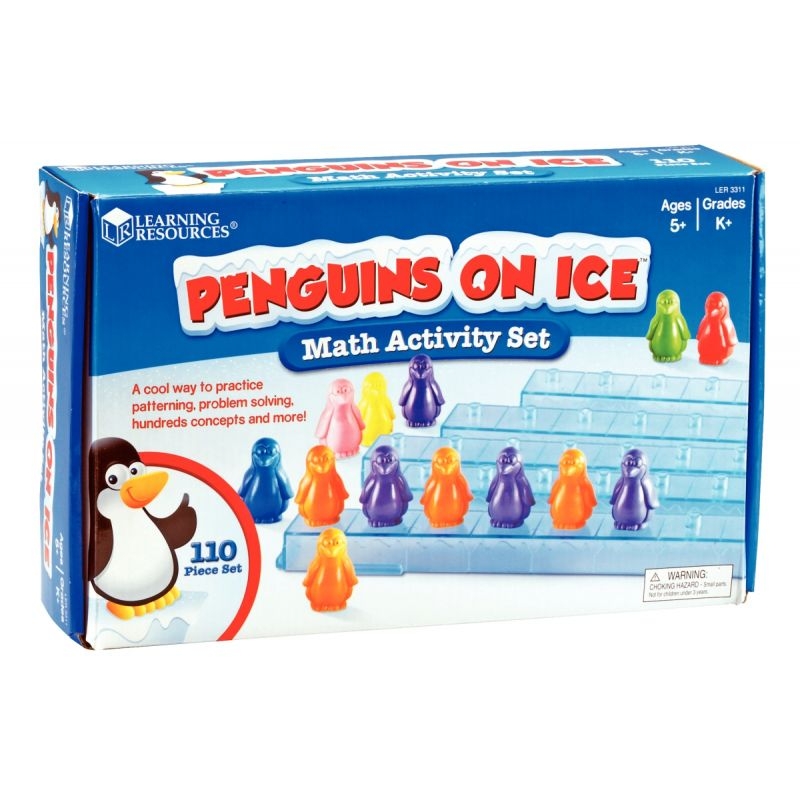 Boîte de glace et pingouins pour apprendre à compter et tri