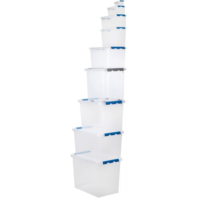 Boîte de rangement avec couvercle QLINE 22L