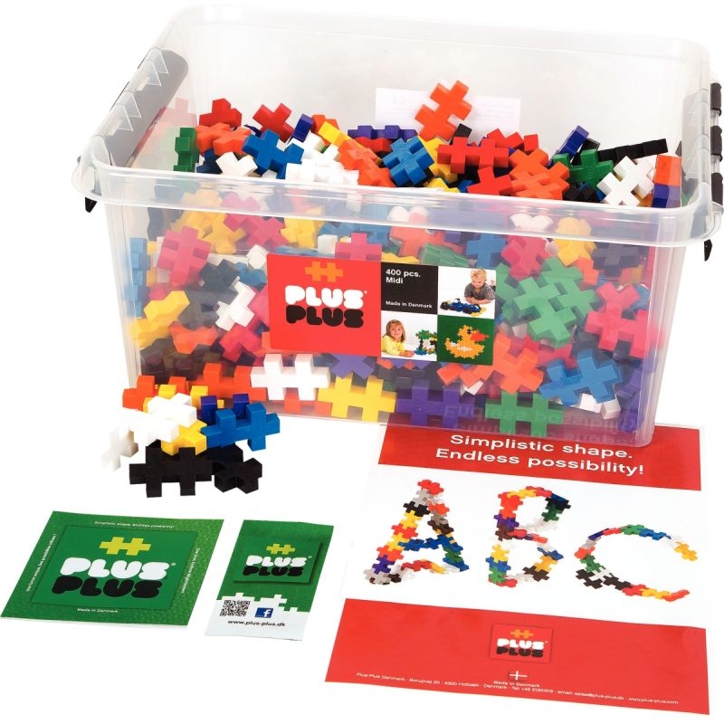 Box éducation 400 pièces MIDI, couleurs basiques