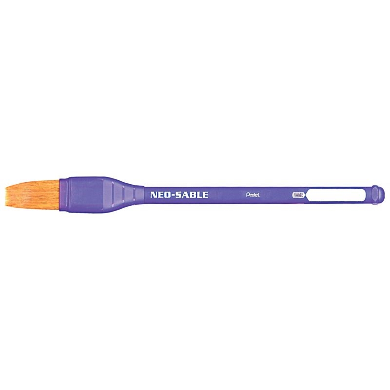 Brosse KAMIKAZE N° 18 poils synthétiques très résistants manche plastique solide ( sans PVC )