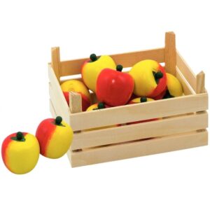 Cagette de 10 pommes en bois