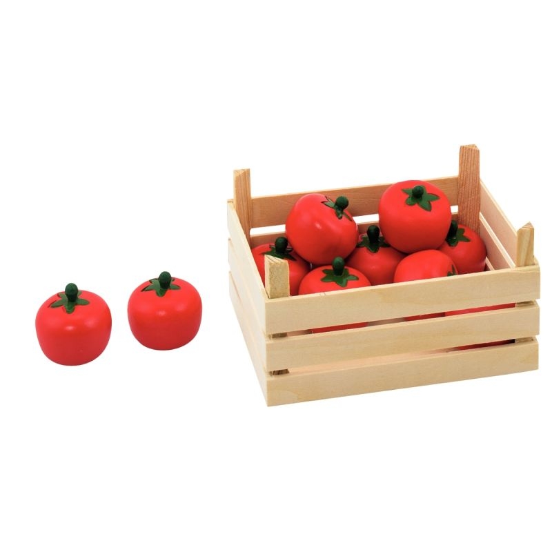 Cagette de 10 tomates en bois