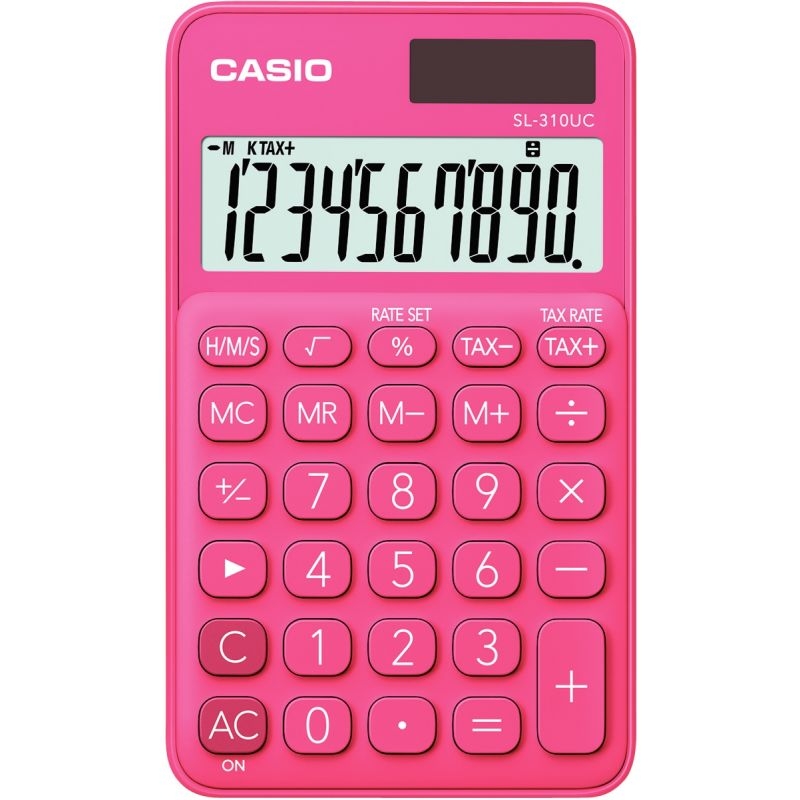 Calculatrice de poche Casio SL-310UC corail