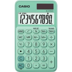 Calculatrice de poche Casio SL-310UC vert