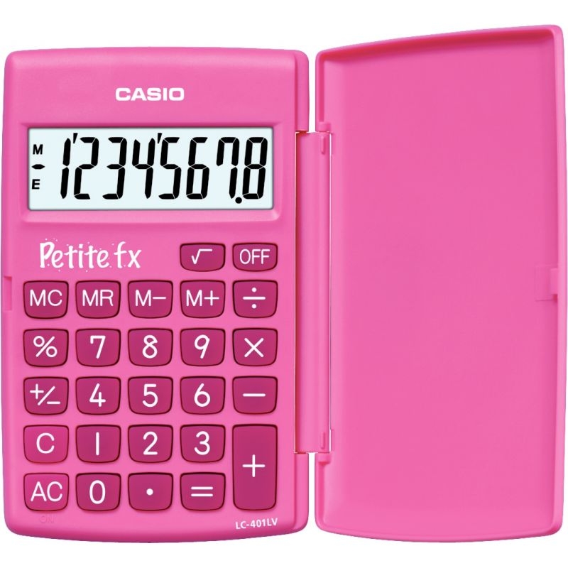Calculatrice de poche CASIO Petite FX rose