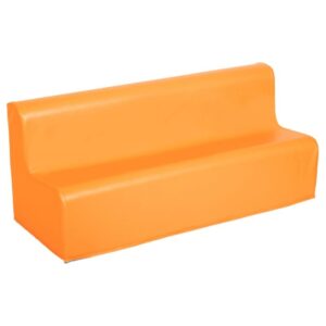 Canapé 3 places PVC orange