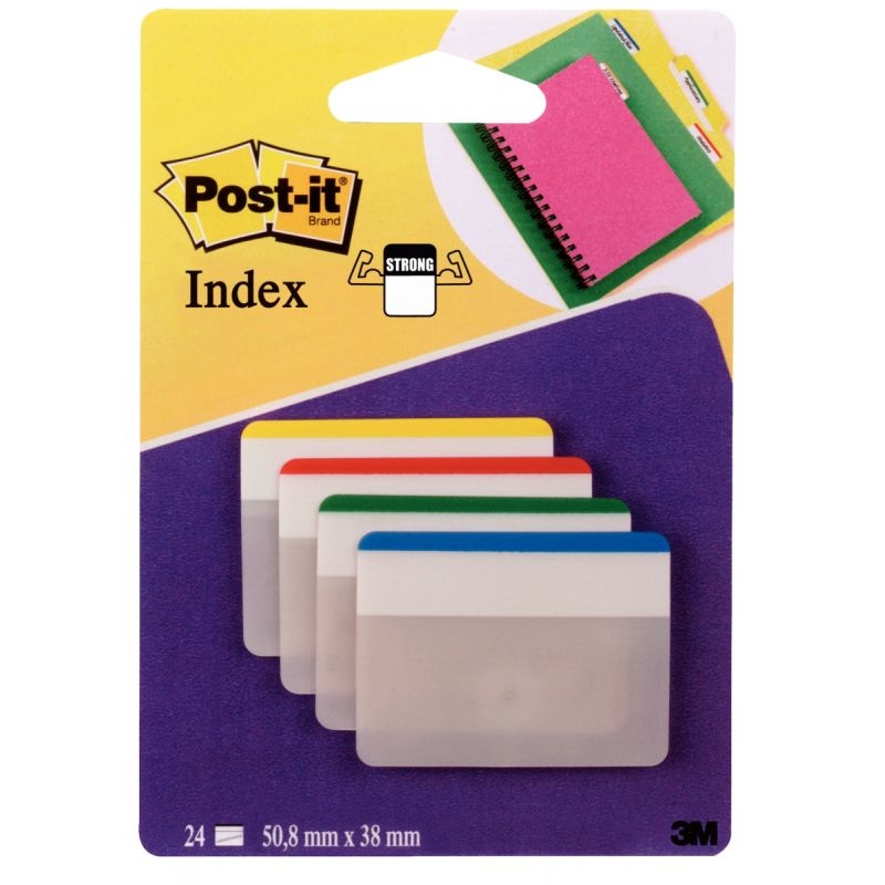Carte de 24 index strong large