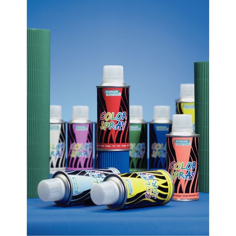 Carton de 10 aérosols de peinture 150 ml avec solvant