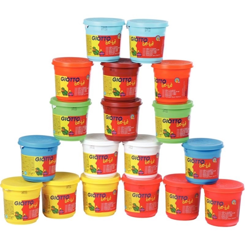 Carton de 18 pots de 220g de pâtes à jouer GIOTTO bébé