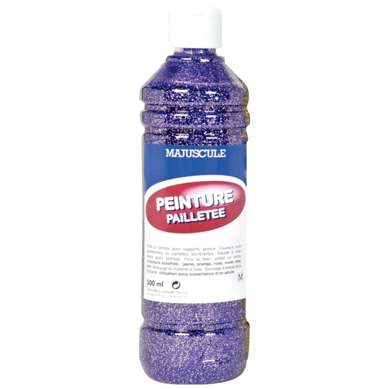 Peinture Acrylique Pailletée MegaCrea Vert - 75 Ml, Idéale Pour Loisirs Créatifs Et Déco
