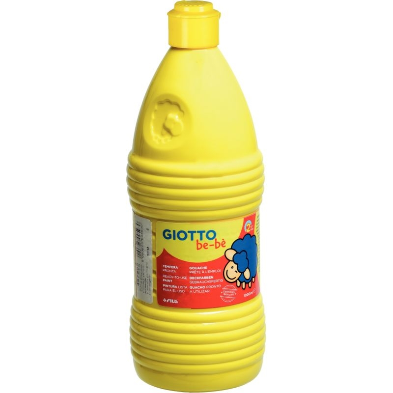 Carton de 8 flacons 1L de gouache GIOTTO bébé