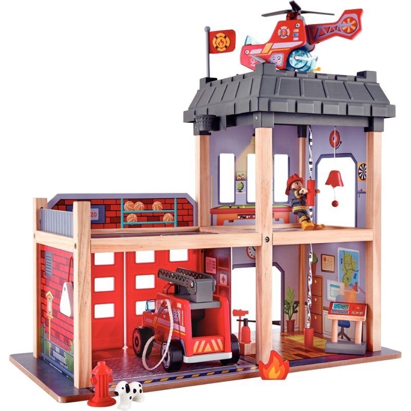 Caserne de pompiers en bois