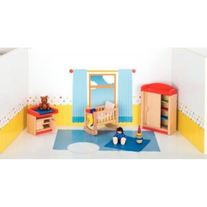 Chambre de bébé pour maison de poupées, 12 pièces