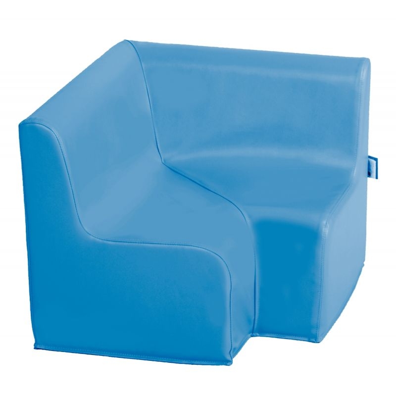 Chauffeuse angle 90° PVC bleu