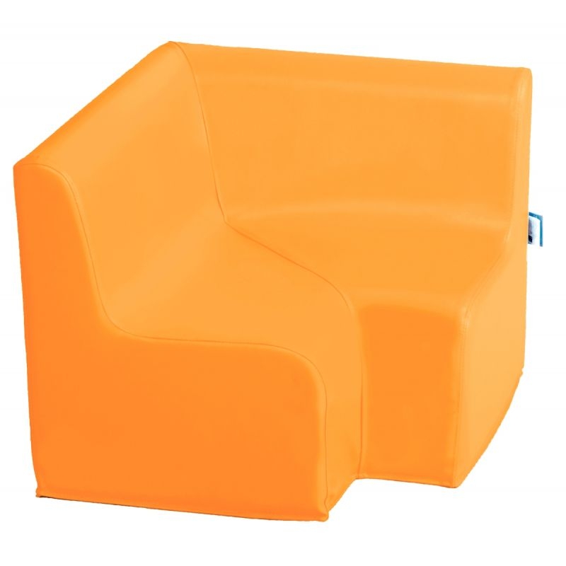 Chauffeuse angle 90° PVC orange