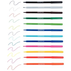 Classpack de 144 feutres pointe moyenne, couleurs assorties