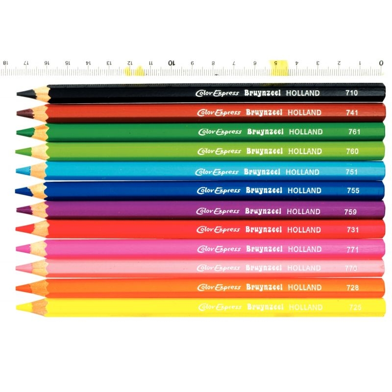 Coffret bois de 144 crayons de couleur gros module assortis