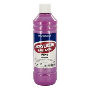 Coffret de 8 flacons 500 ml de peinture acrylique “ULTRA GLOSS”, couleurs pep’s