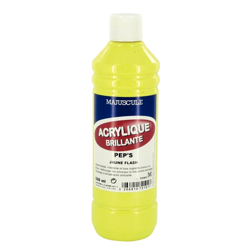 Coffret de 8 flacons 500 ml de peinture acrylique “ULTRA GLOSS”, couleurs pep’s