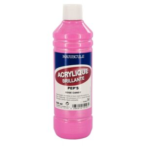 Coffret de 8 flacons 500 ml de peinture acrylique “ULTRA GLOSS”, couleurs pep’s